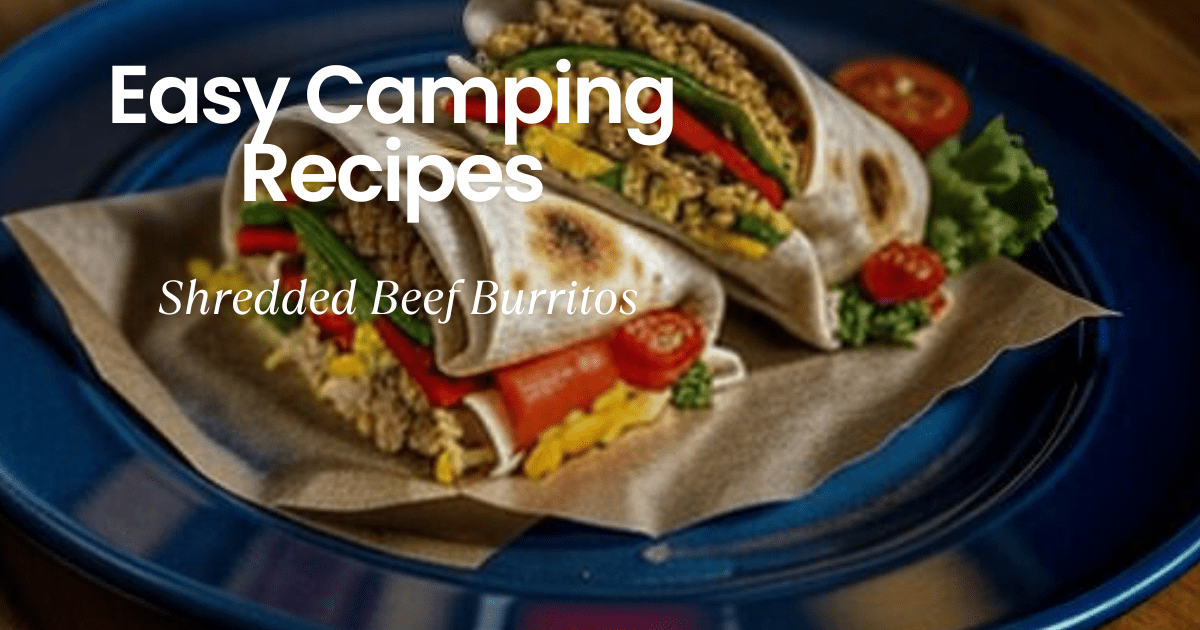 Easy Outdoor Recipes: Shredded Beef Burritos